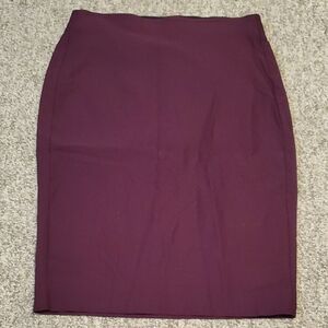 Elle Elegant Purple Women's Pencil Skirt